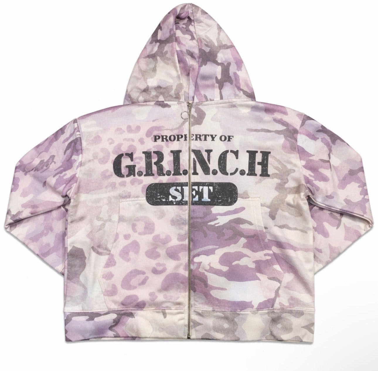 Property Of The Grinch Leopard Print Hoodie