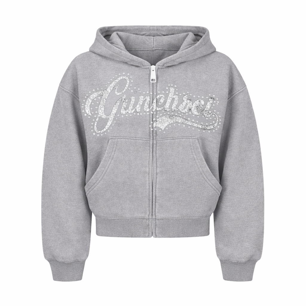 Acid Wash Grinchset Zip Up Hoodie
